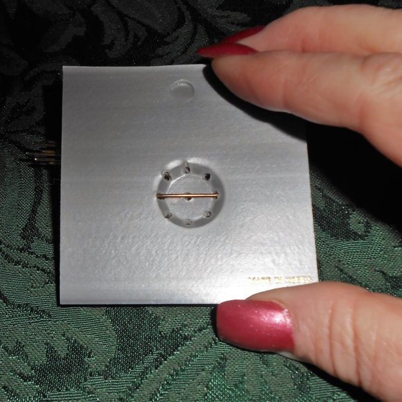 80's Atomizer Brushed Gold Brooch Maggie Lawrence - Picture 7 of 13